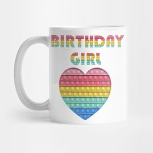 Birthday Girl Pop It desing Kids Birthday Pop It Heat Mug